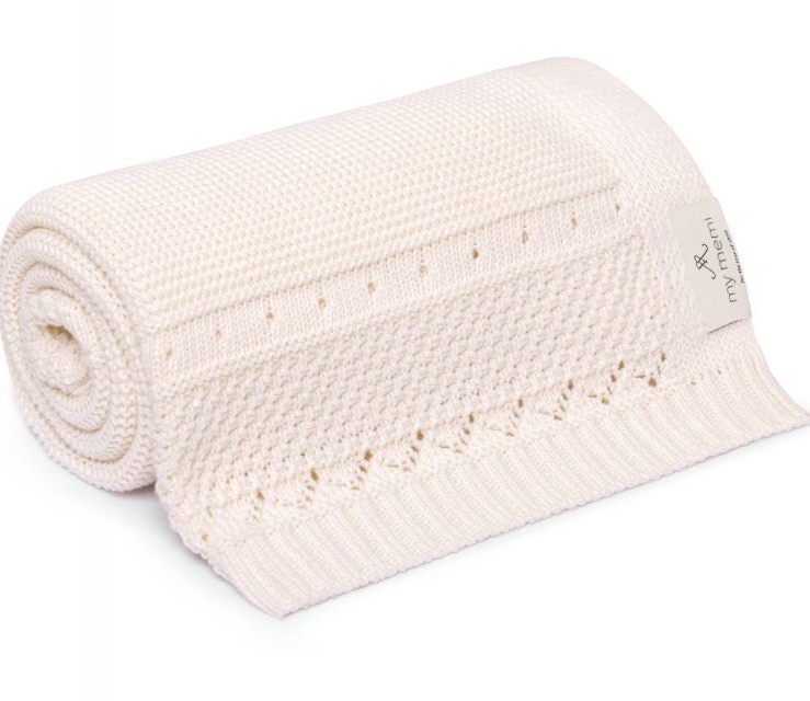 Memi Kocyk Bawełna Organiczna 80x100 Ecru Całoroczny