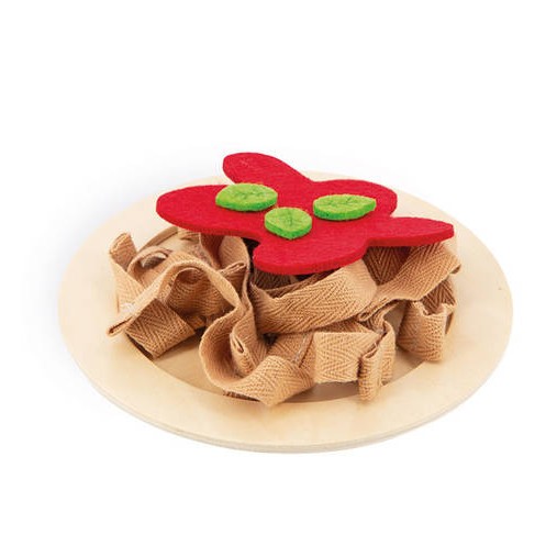 Janod Filcowy zestaw makaronów do gotowania 58el 3+