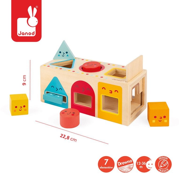 Janod Sorter Figur Geometrycznych 12-36m