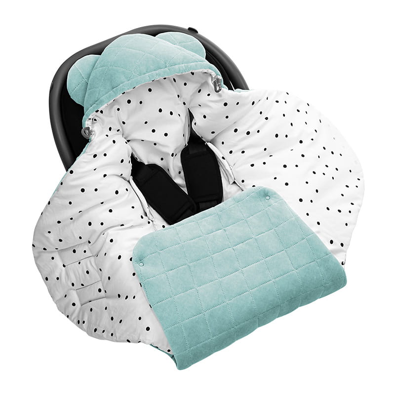 Sleepee Otulacz do fotelika Royal Baby Ocean mint 0+