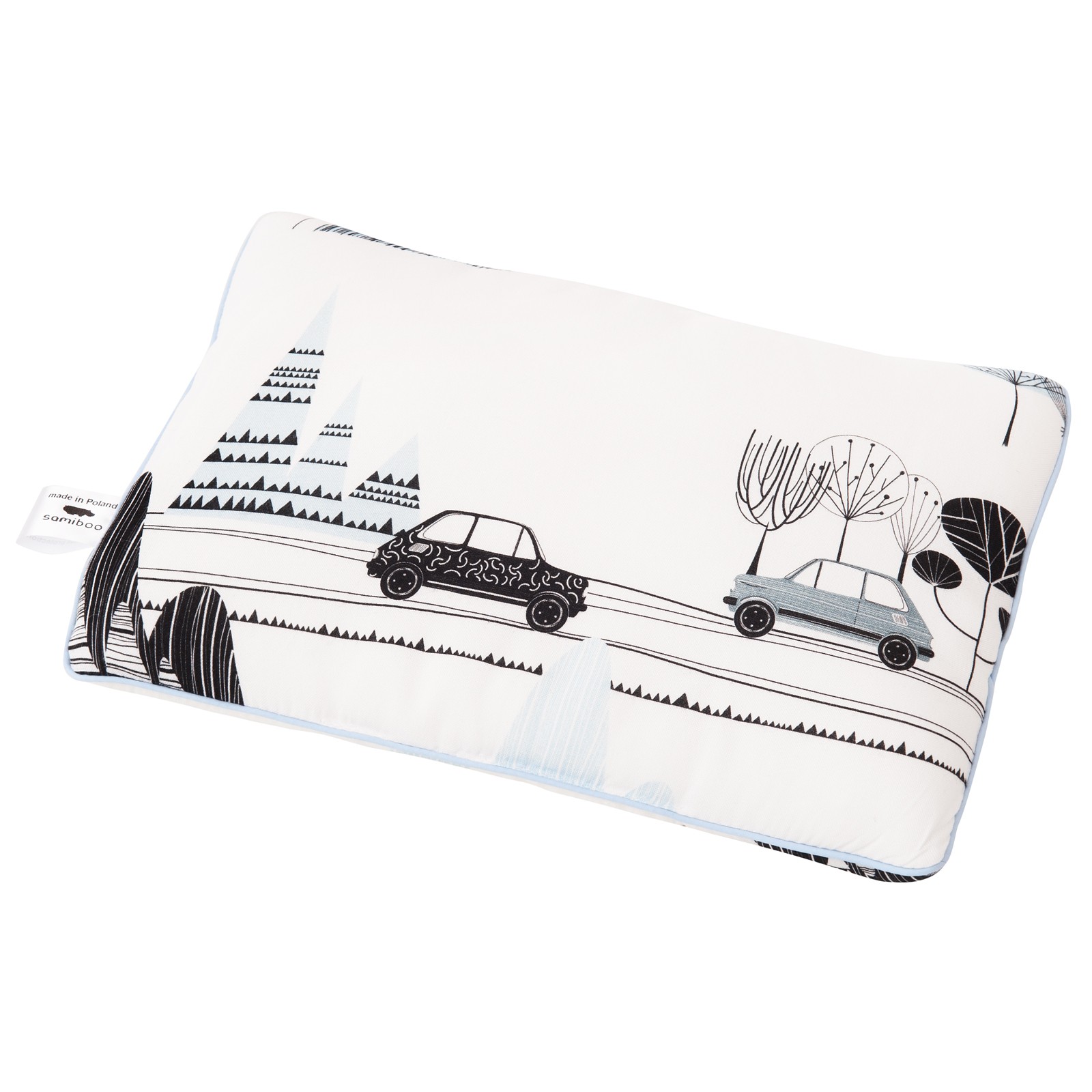 Samiboo Poduszka Bambino 25/35cm Niebieska Wypustka Niemowlęca