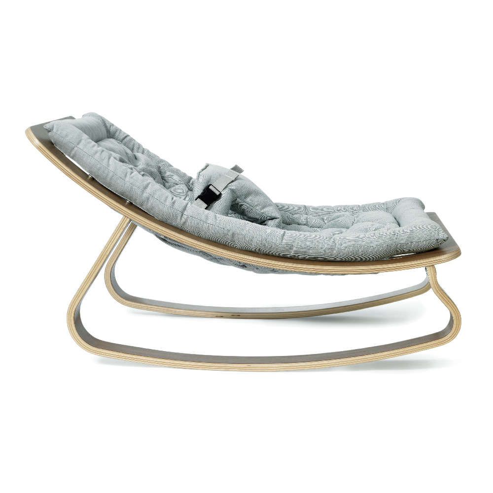 Charlie Crane Leżaczek Levo Orzech Aruba Blue 0+