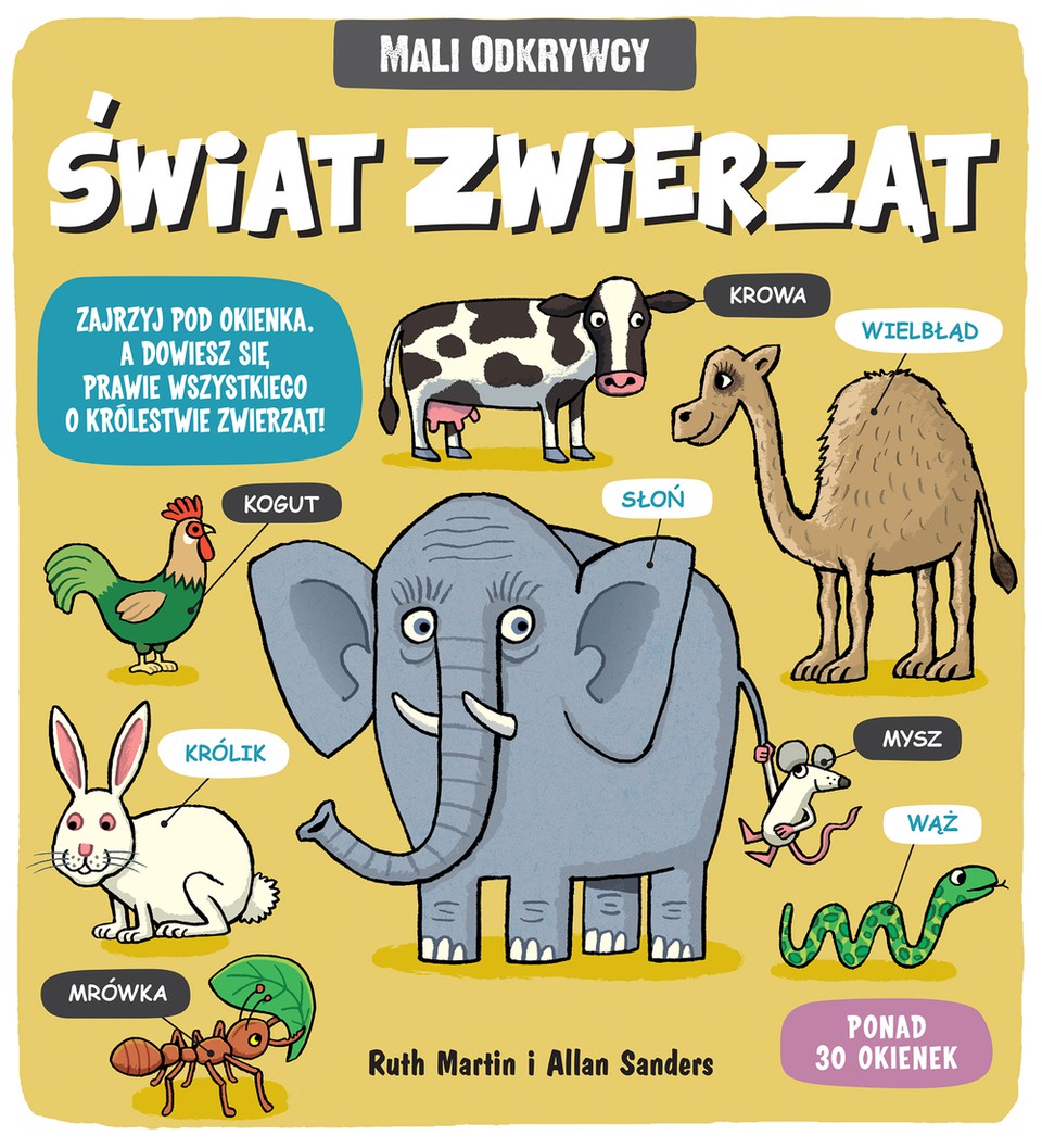 Świat Zwierząt Mali Odkrywcy - Książka z Okienkami 3+