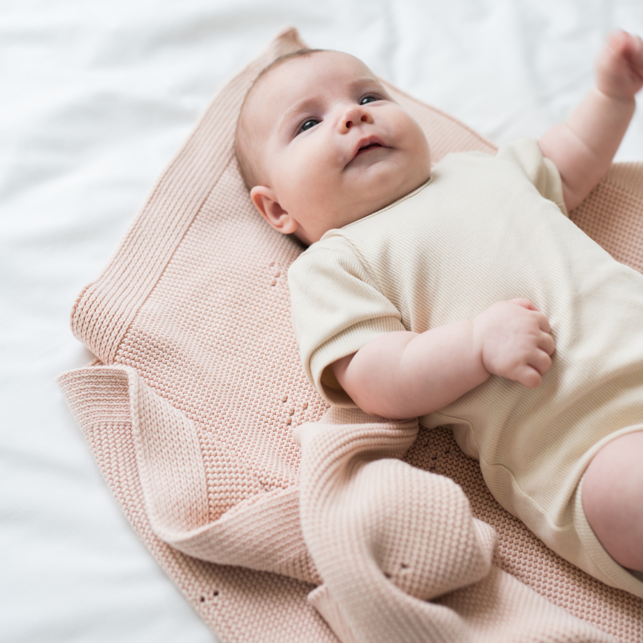 Poofi, Kocyk bawełniany Paris - brzoskwiniowy