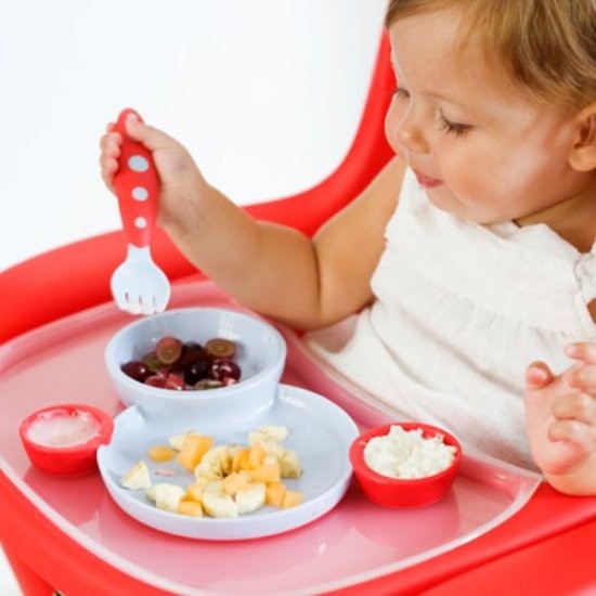 Zestaw jedzeniowy zielono fioletowy Boon