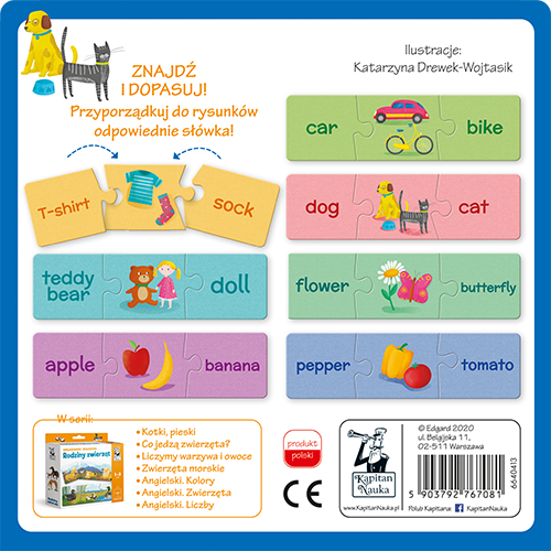 Edgard Układanki Malucha Angielski Pierwsze Słówka 1-3l