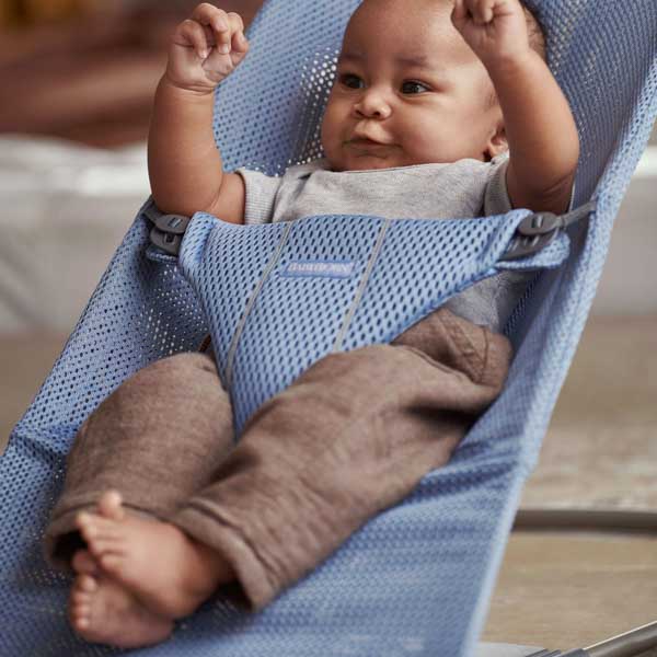 BabyBjorn, leżaczek BLISS MESH - Niebieski