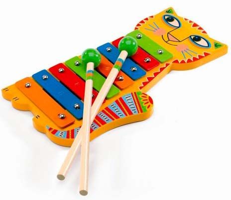 Djeco Cymbałki Drewniane Kotek 3+