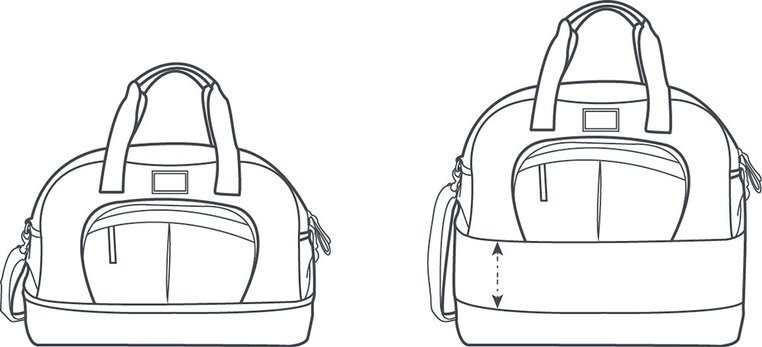 Beaba, Torba dla mamy Amsterdam II z możliwością powiększenia do rozmiaru XXL blue marine