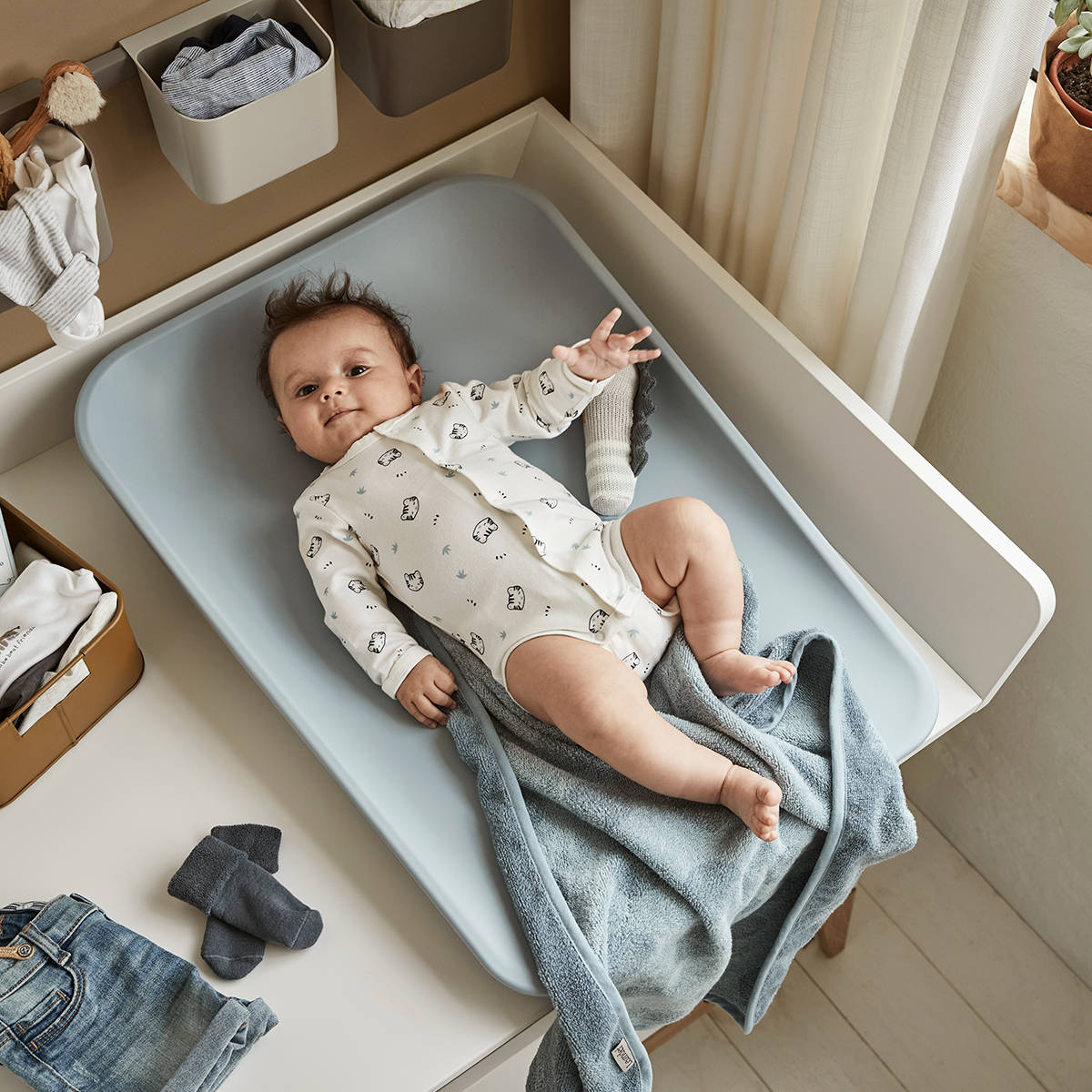 Leander Matty Przewijak Piankowy Niebieski | 0+