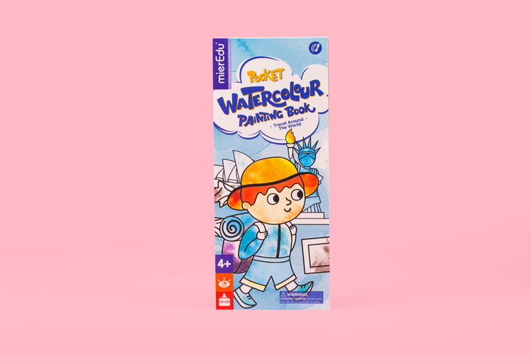 Mieredu Kieszonkowa Kolorowanka Akwarelowa Podróż Dookoła Świata 4+