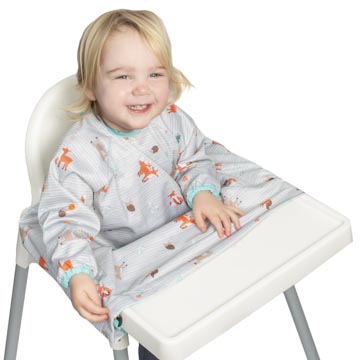 BIBaDO Wodoodporny śliniak BLW Woodland 6m-3l