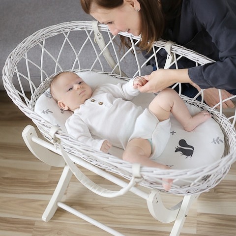 Sleepee Prześcieradło do gondoli We Care 2-pak Pink/Wiewióry