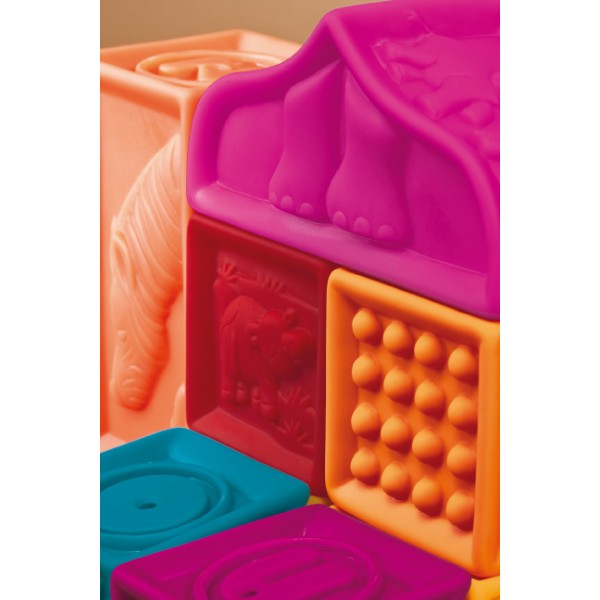Btoys, Elemenosqueeze – klocki miękkie – zestaw duży