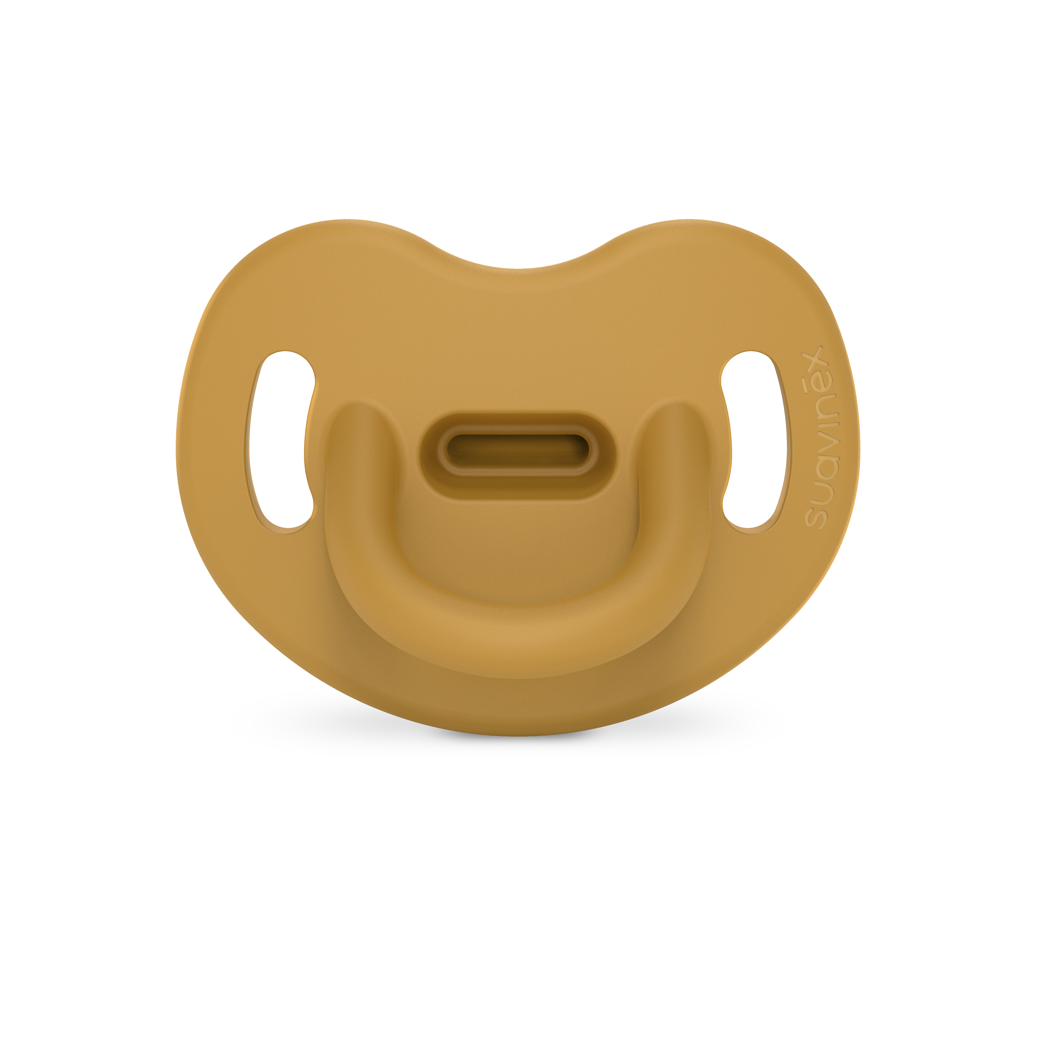 Suavinex, Smoczek 100 % silikonowy anatomiczny SX Pro  0-6m  musztardowy