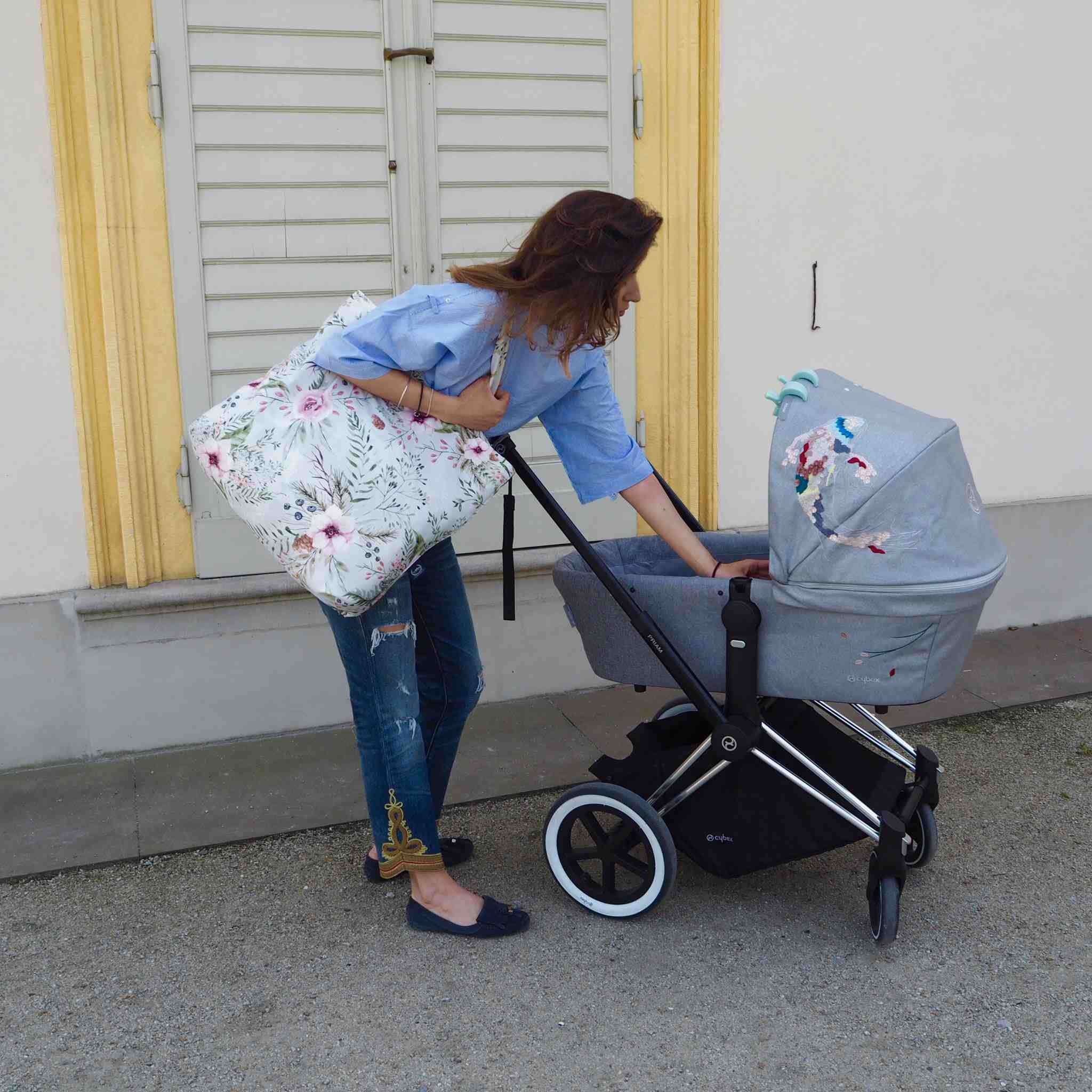 La Millou Shopper Bag Lady Peony - Praktyczna Torba Mama 0+