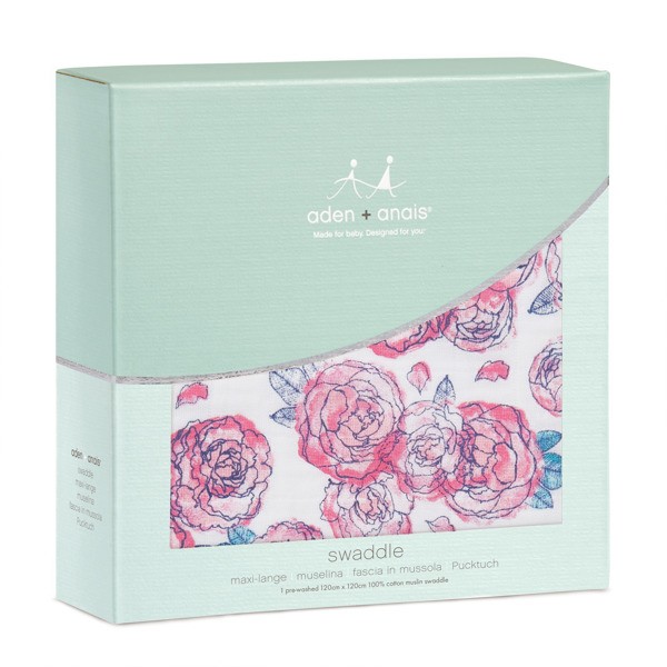 Aden & Anais Otulacz Muślinowy Spring Peony 0+