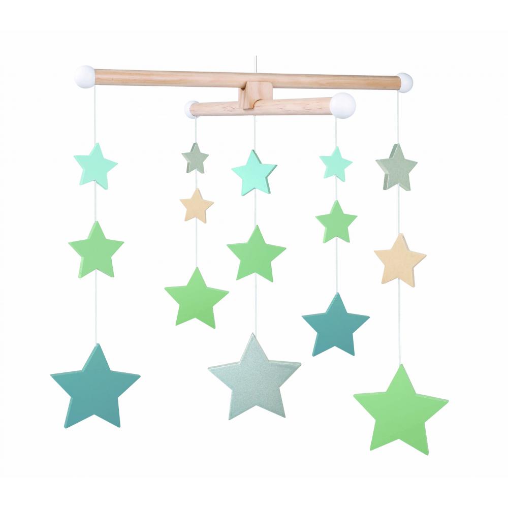 Jabadabado Mobile Drewniane Gwiazdki 0+