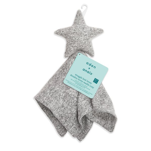 Aden & Anais, przytulanka Snuggle Knit - Heather Grey