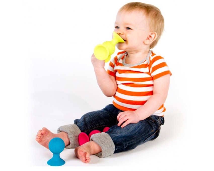 Fat Brain Toys Przyssawki Bobo - Sensoryczne 6m+