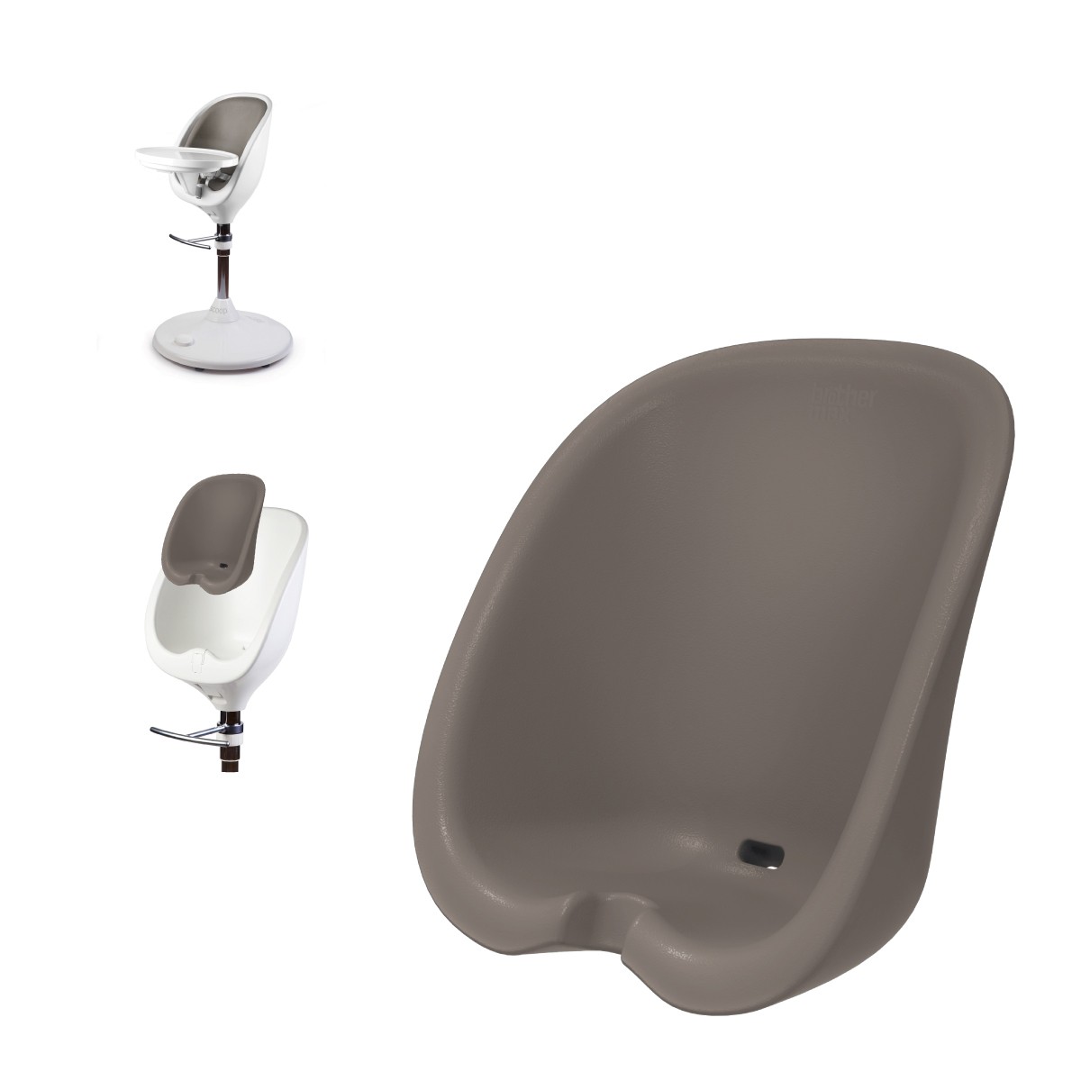 Brother Max wysokie krzesełko Scoop + wkładka