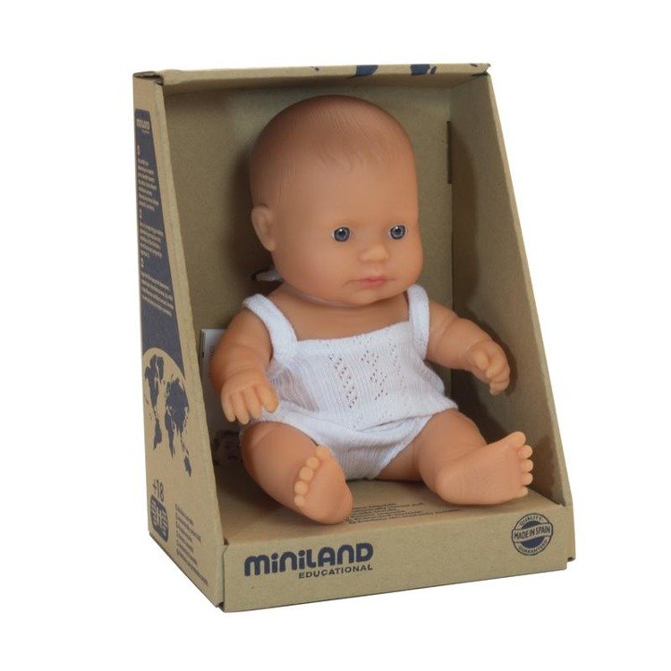 Miniland Baby, Lalka chłopiec Europejczyk 21cm