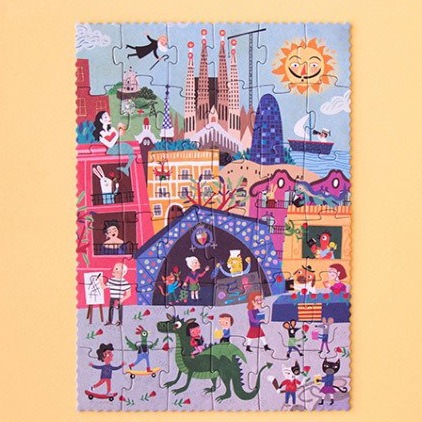 Londji Puzzle Dwustronne Barcelona 36el 3+