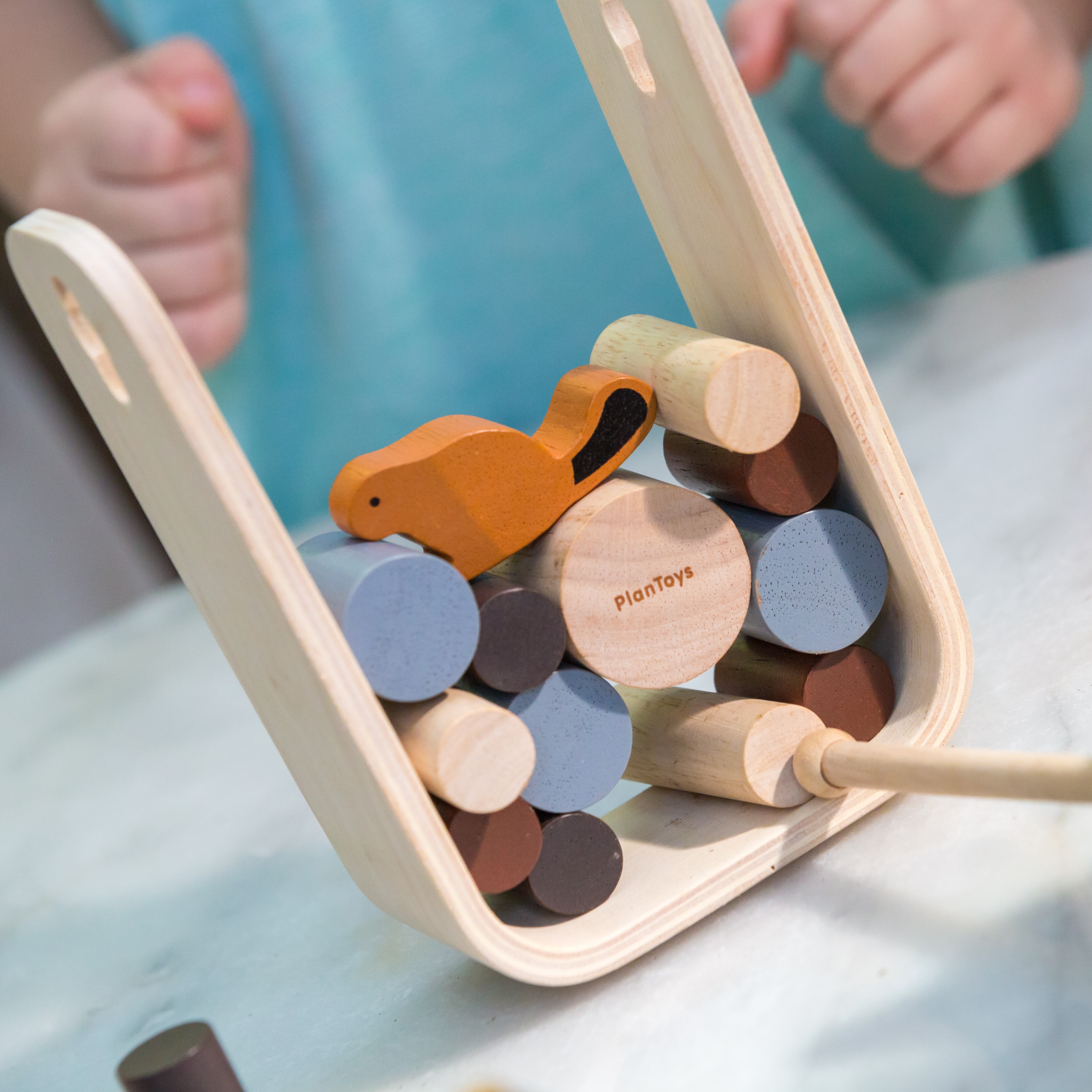 Plan Toys Gra Uratuj Bobra - Zręcznościowa 3+