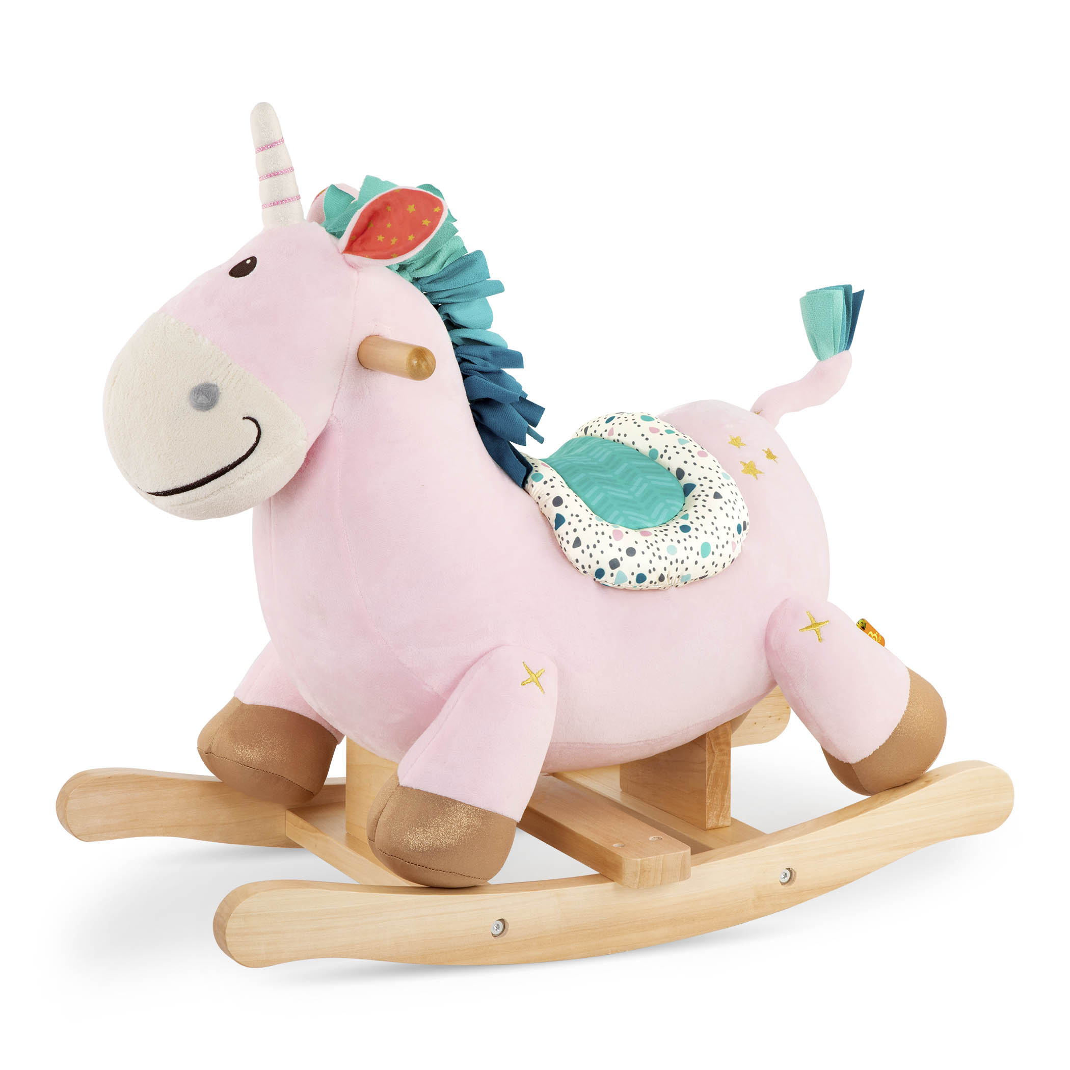 B.toys Pluszowy Jednorożec na biegunach Rodeo Rocker 18m+