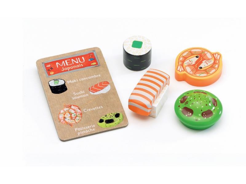 Djeco, drewniany zestaw do zabawy w restaurację