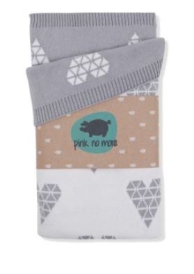 Pink no more Dwustronny Kocyk Tkany 0+