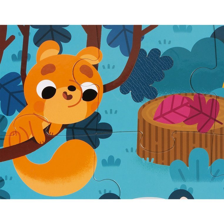 Janod Puzzle Sensoryczne Leśne Zwierzęta 20el 2+