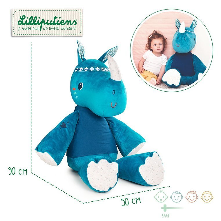 Lilliputiens Nosorożec Marius Przytulanka 90cm 9m+