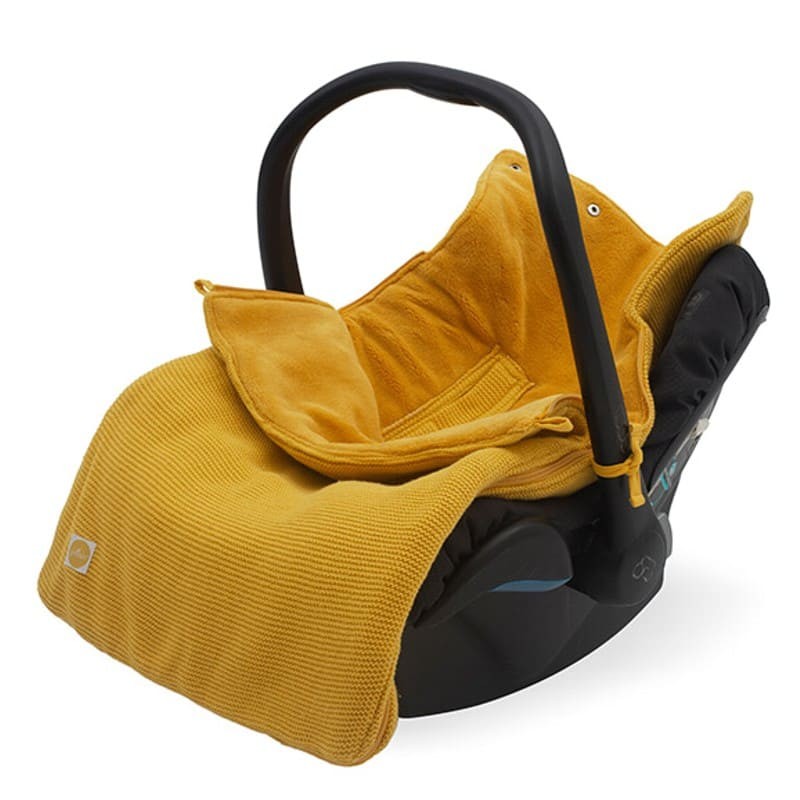 Jollein Śpiworek Basic Knit OCHER do wózka/fotelika 0+