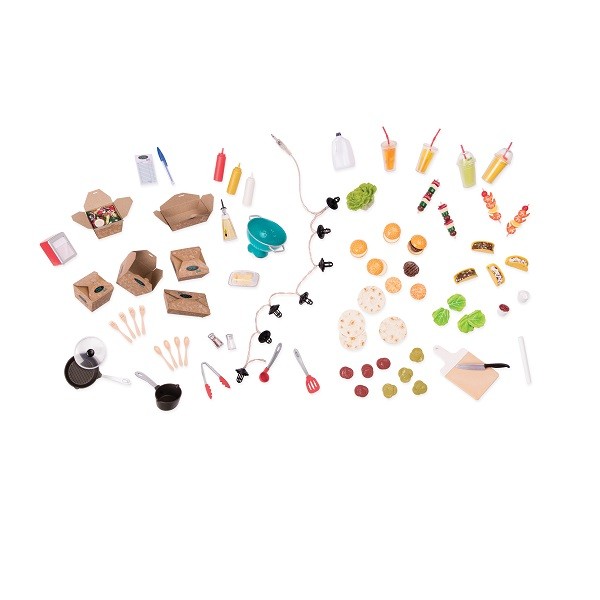 Our Generation Food Truck Grill To Go z akcesoriami 3+