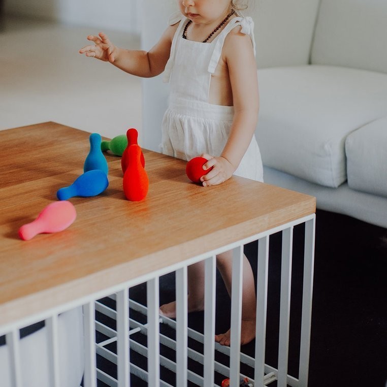 Rubbabu Zestaw Kręgle Sensoryczne 6 el. 1+