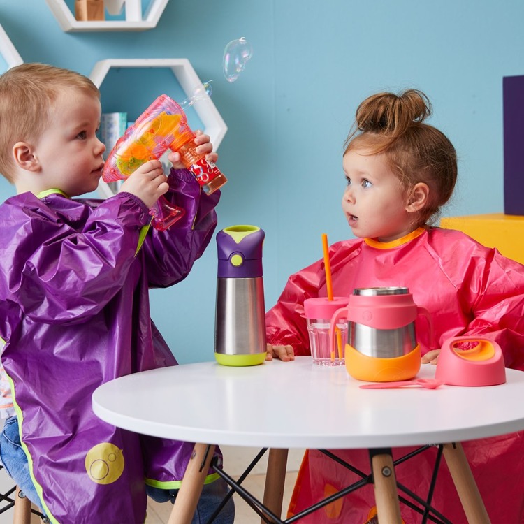 B.box Fartuszek wodoodporny z rękawami 2-4 lata Strawberry Shake