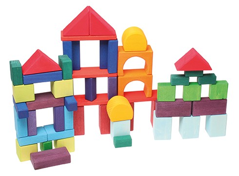 Grimms Kolorowe klocki geometryczne 60el 1+