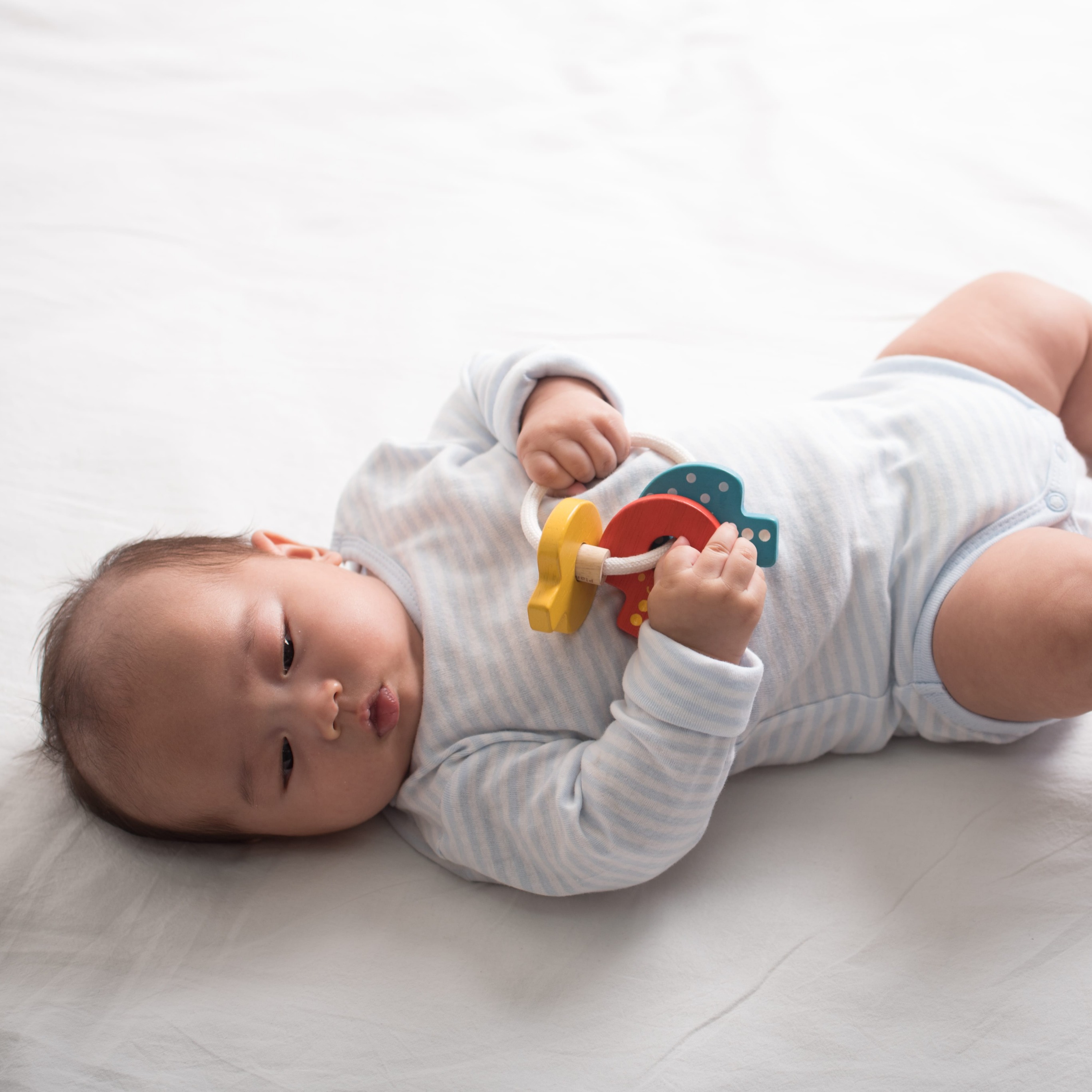 Plan Toys Drewniana Grzechotka Klucze 0+