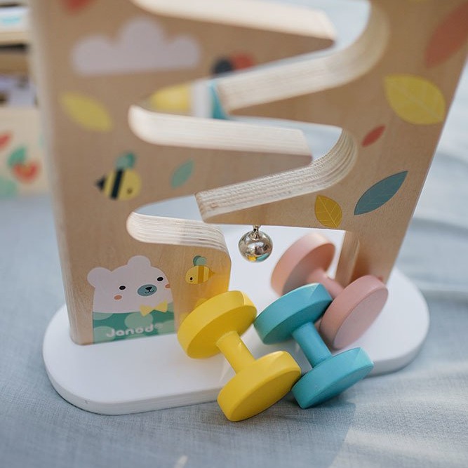 Janod, Tor zjeżdżalnia z dzwoneczkiem drewniany Pure