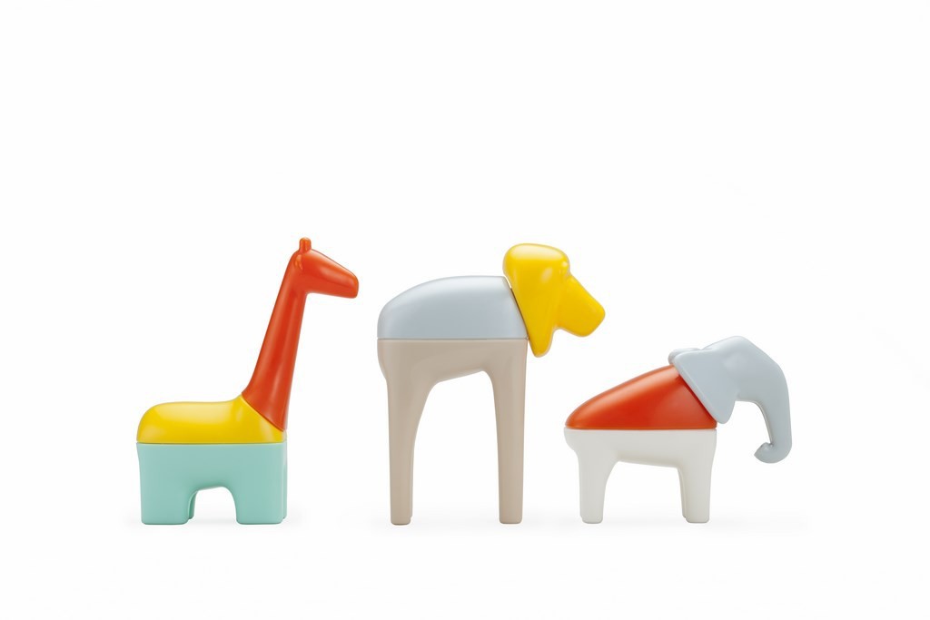 PlanToys Zwierzęta Mix & Match 12el 1+