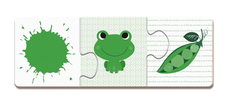 Janod Trzyczęściowe Puzzle Kolory 30 elementów 3+