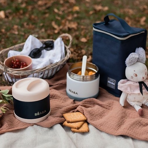 Beaba Termos Obiadowy Stalowy 500ml Baltic Blue | Spacer i Podróż