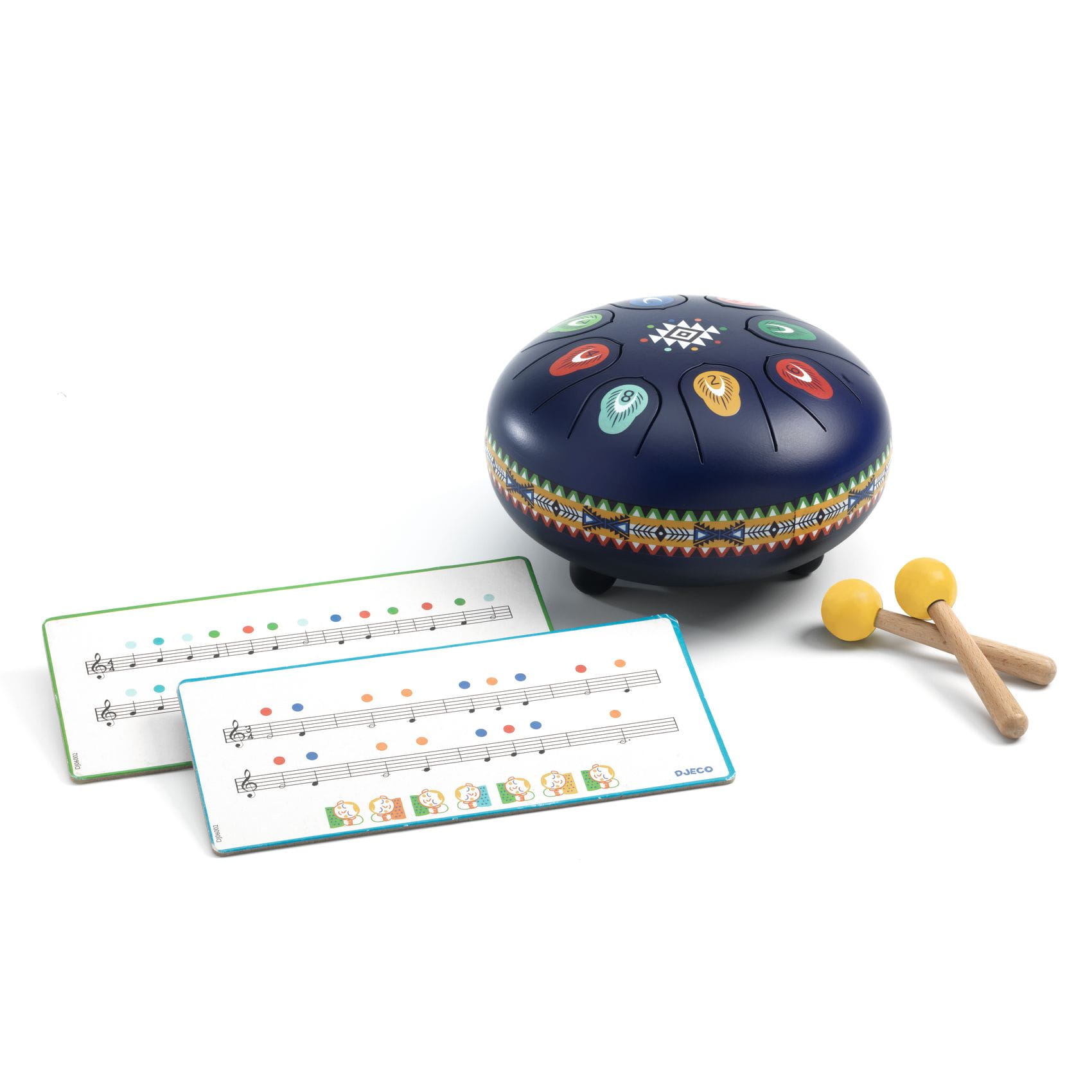 Djeco Bębenek Językowy Muzyczny Stalowy 8 Tonów 5+