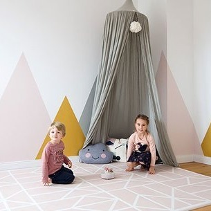 Toddlekind Mata Piankowa Puzzle Nordic Vintage Nude Pink 120x180cm