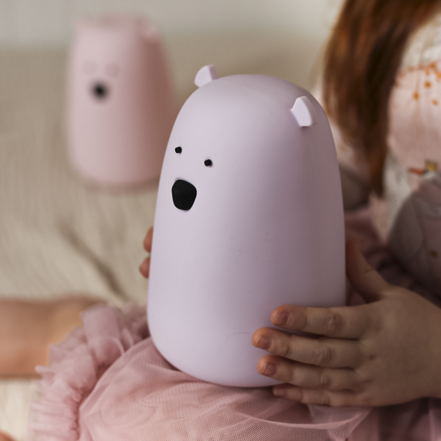 Rabbit&Friends Lampka Miś Lawenda Duży Silikon 0+