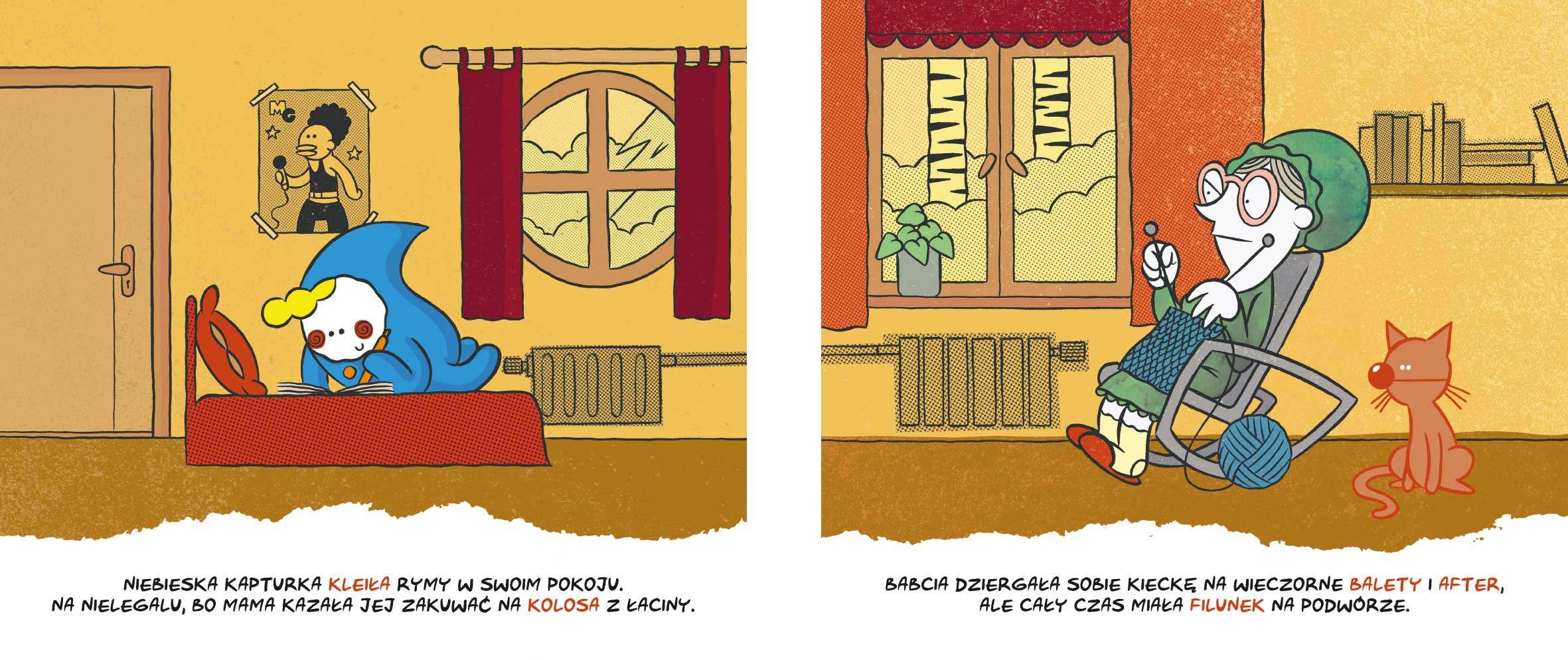 Lalka Niebieska Kapturka Ręcznie Robiona 30cm 1+