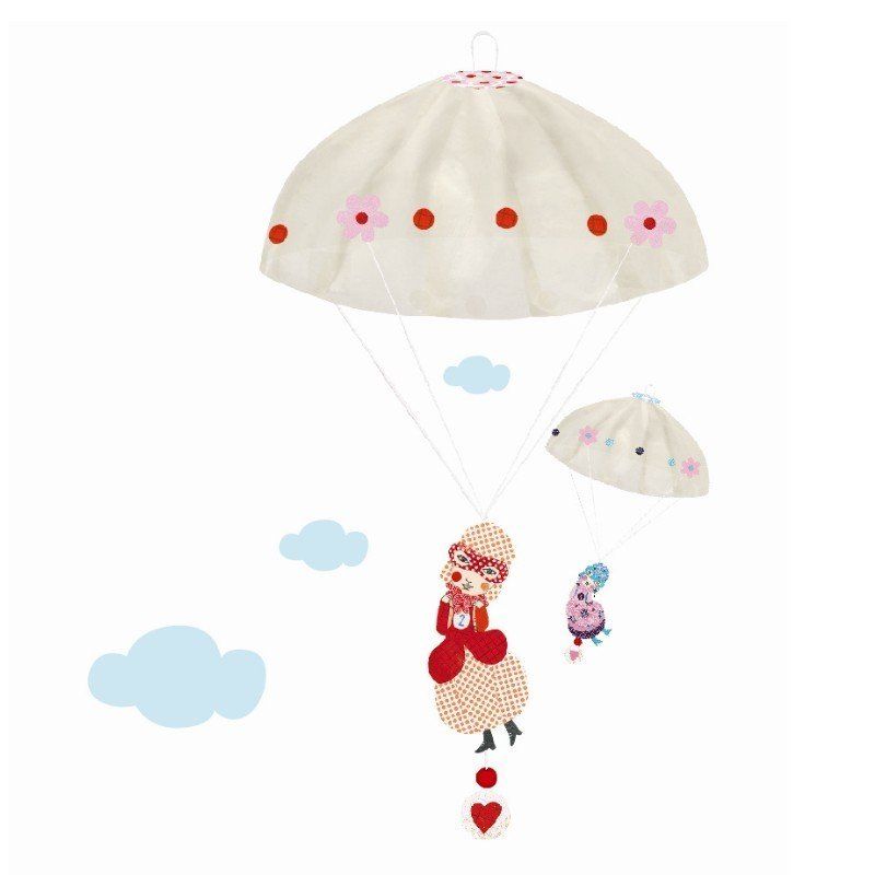 Djeco Kirigami Spadochroniarki Zestaw Kreatywny 7+