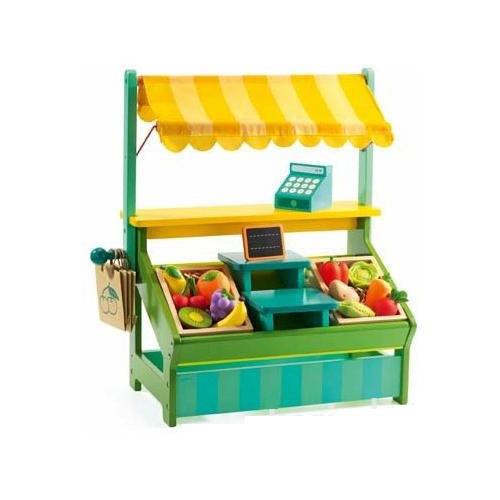 Djeco Stragan z Warzywami Drewniany 4+