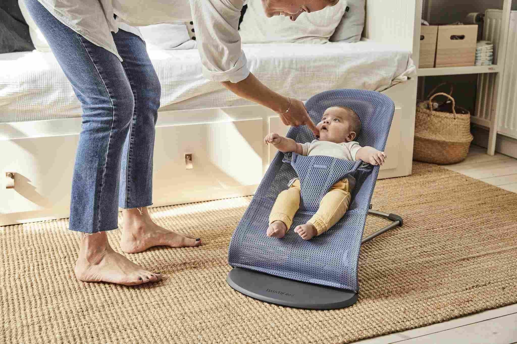BabyBjorn, leżaczek BLISS MESH - Niebieski